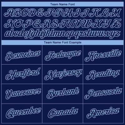 Custom Navy Light Blue 3D Chicago City Edition Fade Fashion Performance T-Shirt