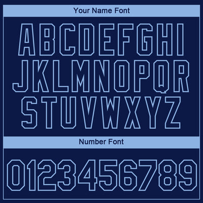 Custom Navy Light Blue 3D Chicago City Edition Fade Fashion Performance T-Shirt