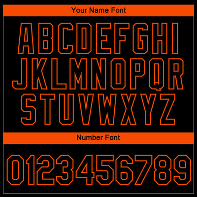 Custom Black Orange 3D Baltimore City Edition Fade Fashion Performance T-Shirt