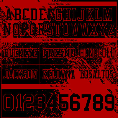 Custom Black Red 3D Pattern Abstract Brush Stroke Authentic Football Jersey