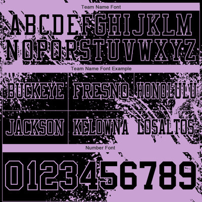 Custom Black Light Purple 3D Pattern Abstract Brush Stroke Authentic Football Jersey