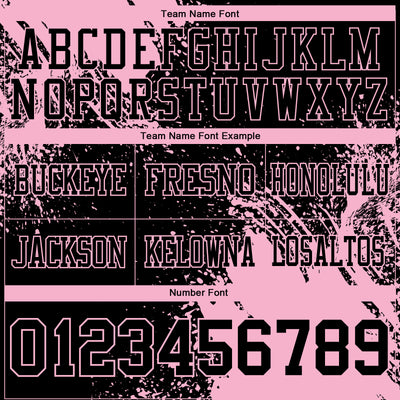 Custom Black Light Pink 3D Pattern Abstract Brush Stroke Authentic Football Jersey