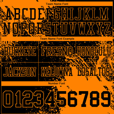 Custom Black Bay Orange 3D Pattern Abstract Brush Stroke Authentic Football Jersey