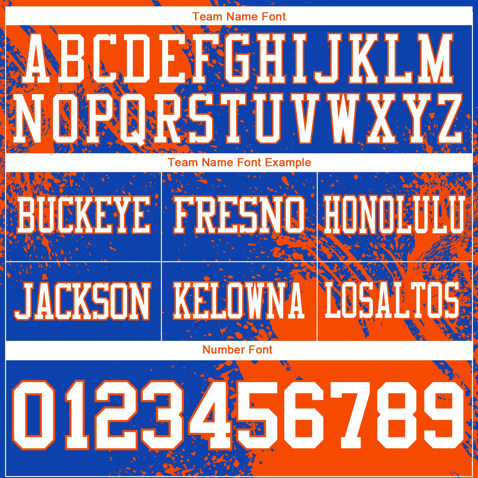 Custom Thunder Blue White-Orange 3D Pattern Abstract Brush Stroke Authentic Football Jersey