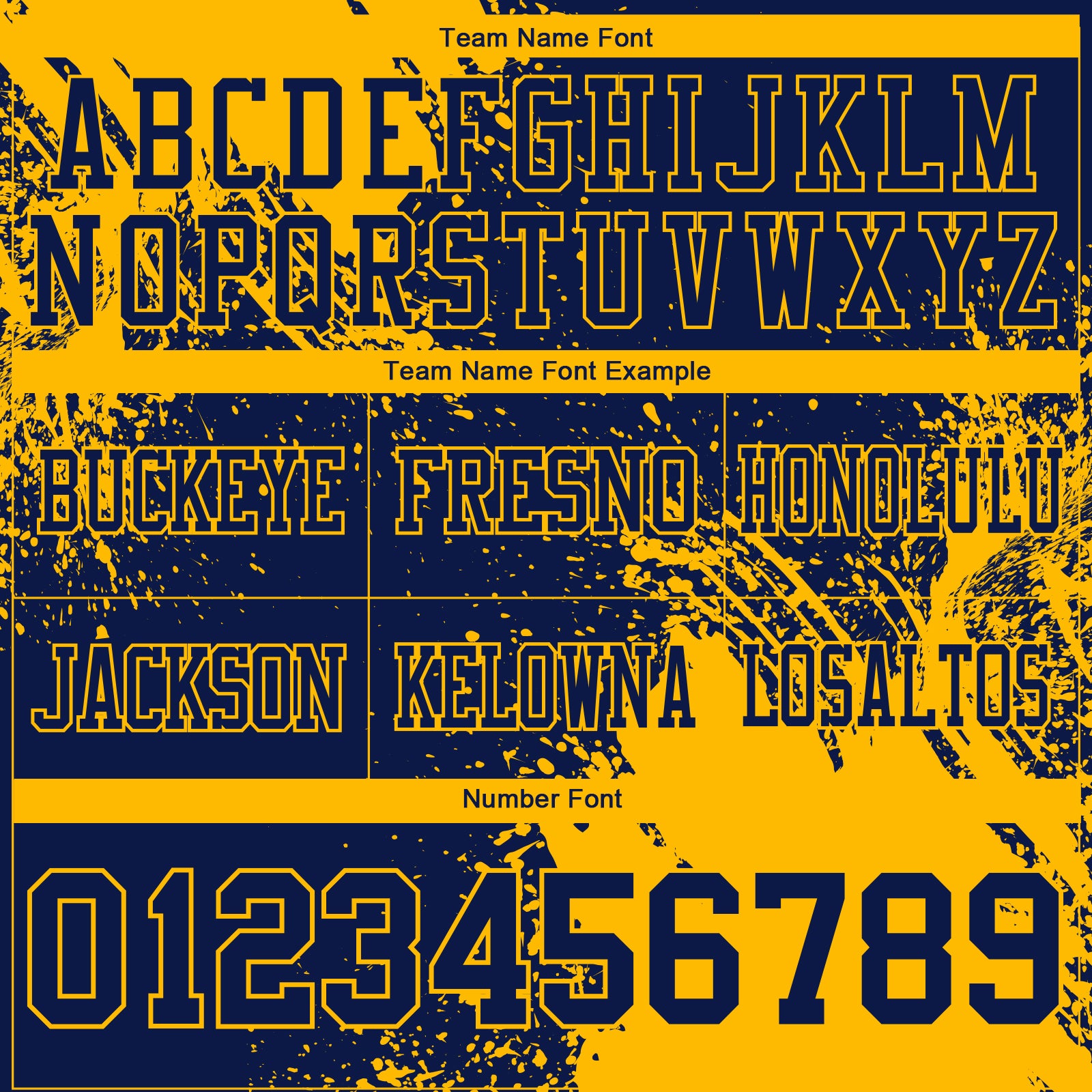 Custom Navy Gold 3D Pattern Abstract Brush Stroke Authentic Football Jersey