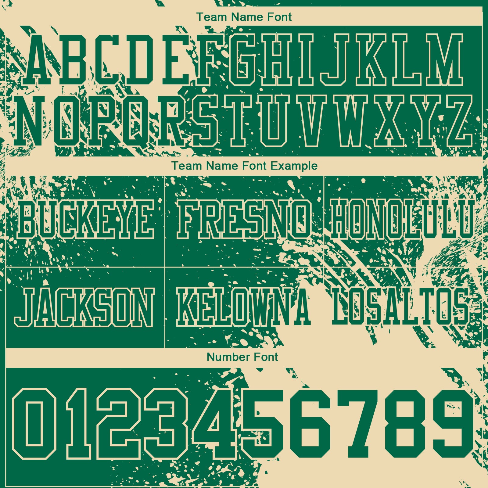 Custom Kelly Green Cream 3D Pattern Abstract Brush Stroke Authentic Football Jersey