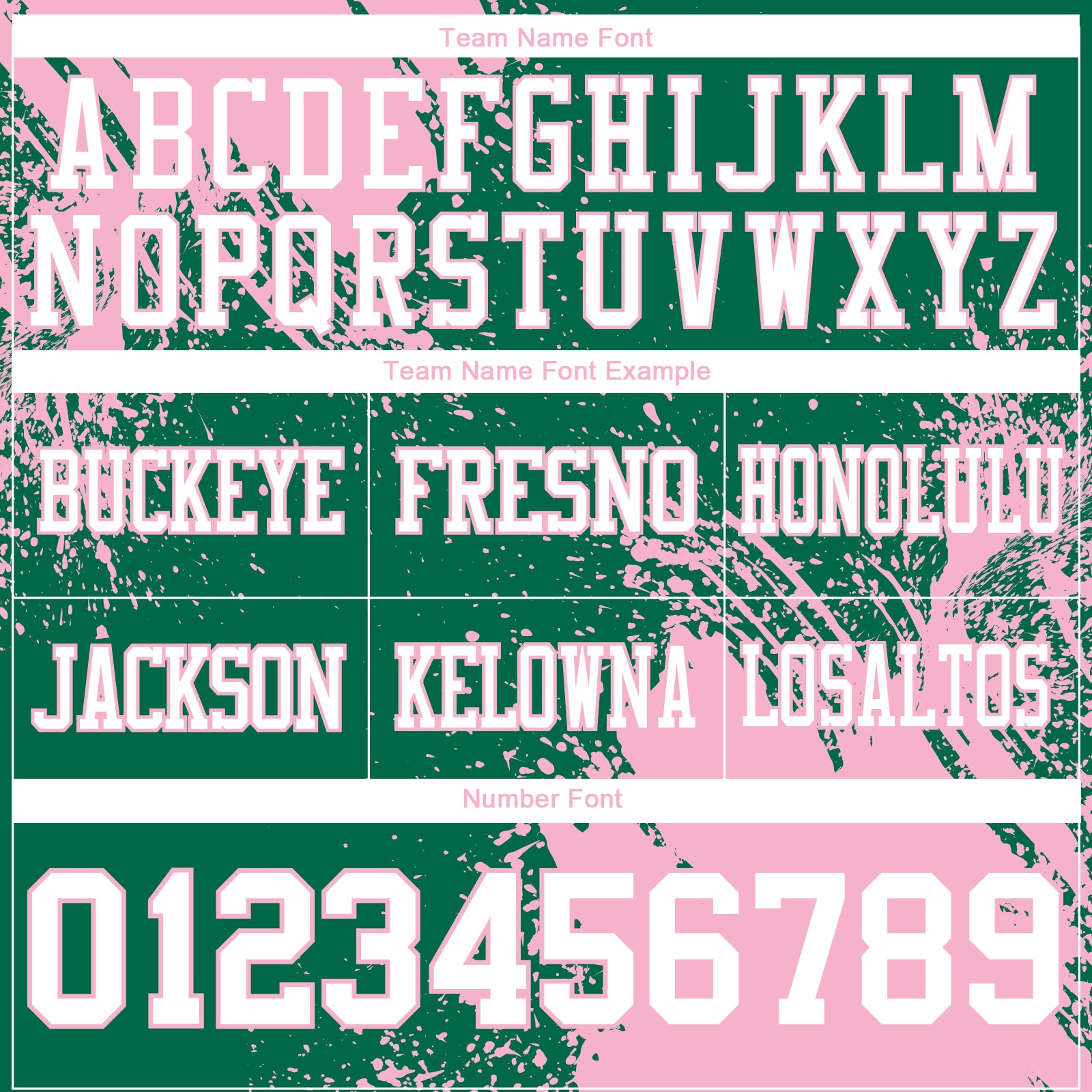 Custom Kelly Green White-Light Pink 3D Pattern Abstract Brush Stroke Authentic Football Jersey