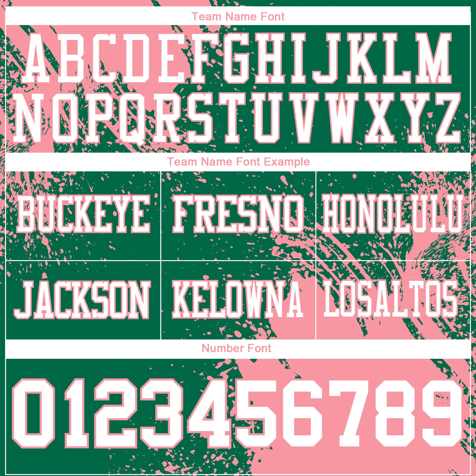 Custom Kelly Green White-Medium Pink 3D Pattern Abstract Brush Stroke Authentic Football Jersey