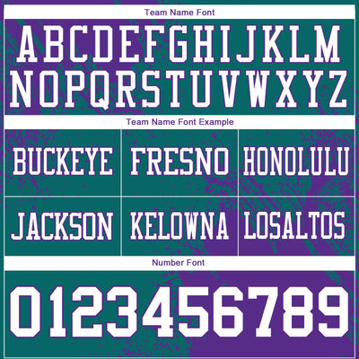Custom Teal White-Purple 3D Pattern Abstract Brush Stroke Authentic Football Jersey
