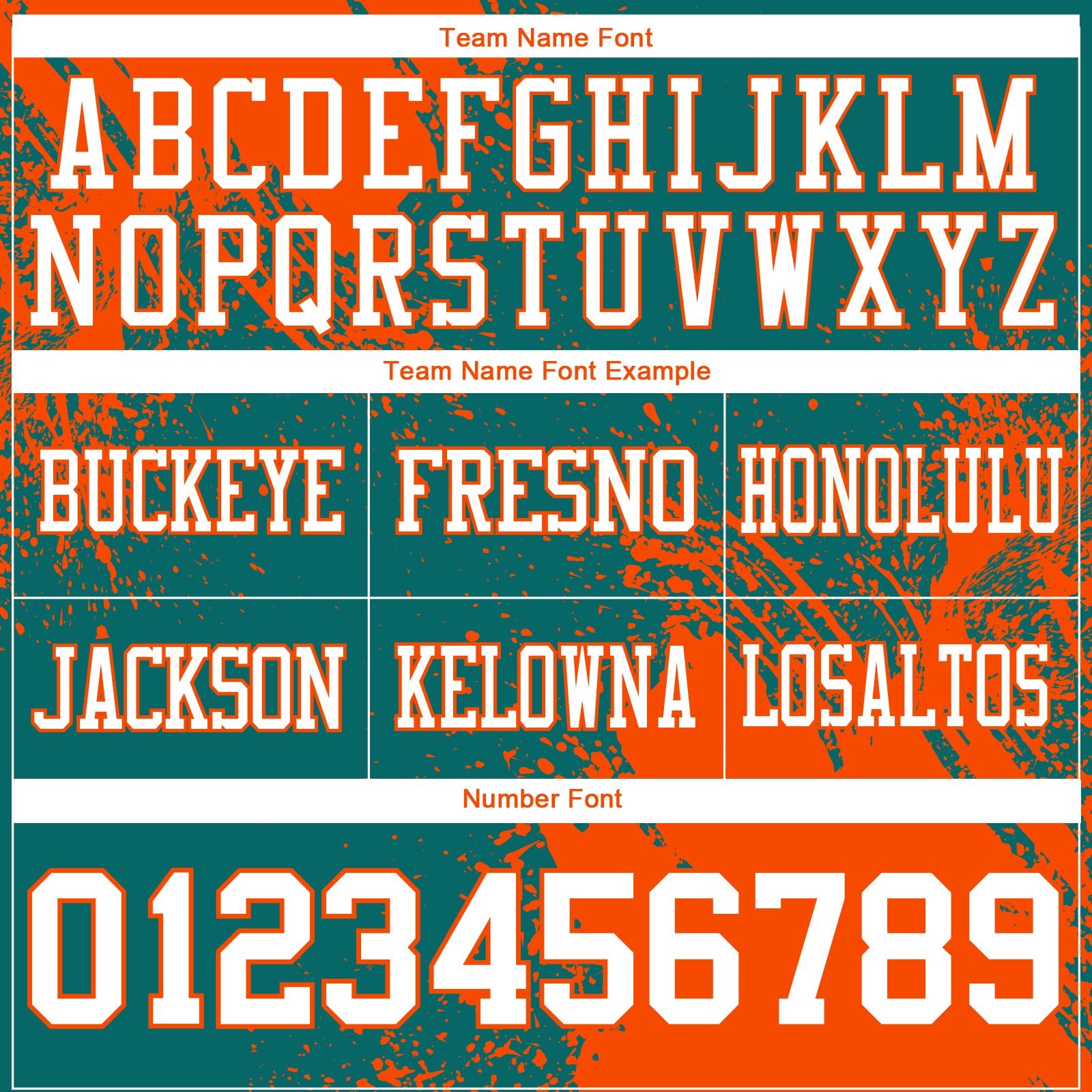 Custom Teal White-Orange 3D Pattern Abstract Brush Stroke Authentic Football Jersey