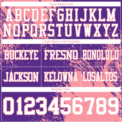 Custom Purple White-Medium Pink 3D Pattern Abstract Brush Stroke Authentic Football Jersey