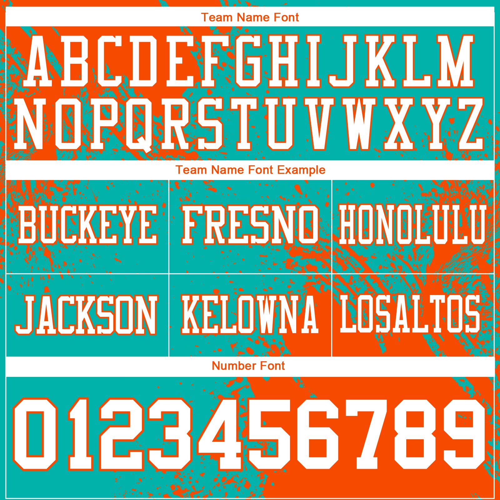 Custom Aqua White-Orange 3D Pattern Abstract Brush Stroke Authentic Football Jersey