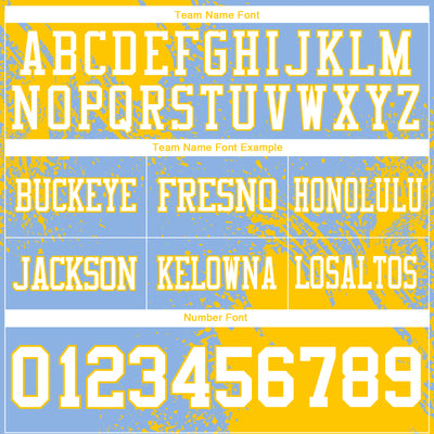 Custom Light Blue White-Yellow 3D Pattern Abstract Brush Stroke Authentic Football Jersey
