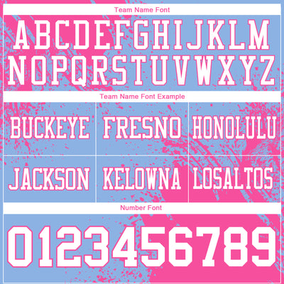 Custom Light Blue White-Pink 3D Pattern Abstract Brush Stroke Authentic Football Jersey