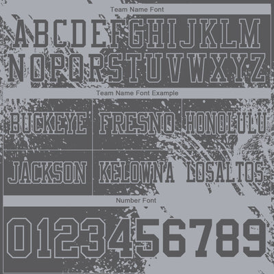Custom Steel Gray Gray 3D Pattern Abstract Brush Stroke Authentic Football Jersey