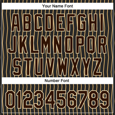 Custom Stitched Steel Gray Old Gold Pinstripe Brown-Cream 3D Pattern Design Line Sports Pullover Sweatshirt Hoodie