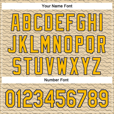 Custom Stitched City Cream Gold-Navy 3D Pattern Design Line Geometric Shape Sports Pullover Sweatshirt Hoodie