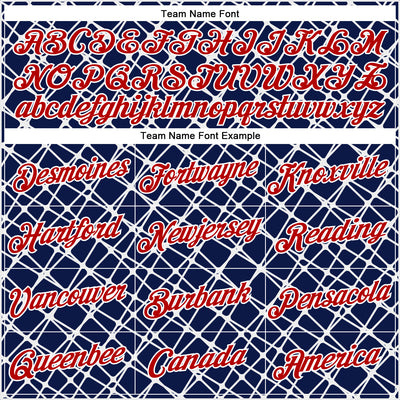 Custom Stitched Navy Red-White 3D Pattern Design Abstract Network Line Sports Pullover Sweatshirt Hoodie