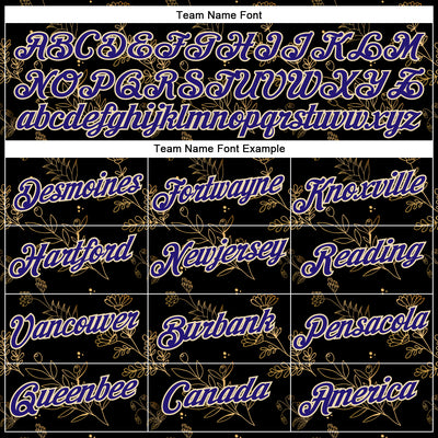 Custom Stitched Black Dark Purple-Cream 3D Pattern Design Golden Subtle Floral Sports Pullover Sweatshirt Hoodie