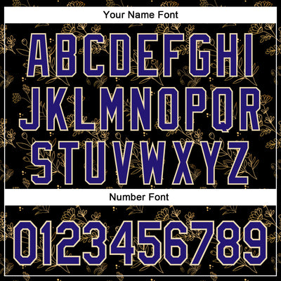 Custom Stitched Black Dark Purple-Cream 3D Pattern Design Golden Subtle Floral Sports Pullover Sweatshirt Hoodie