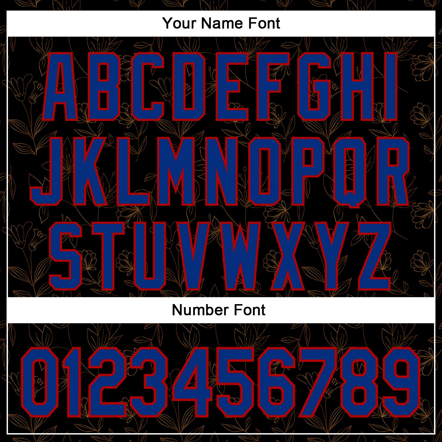 Custom Stitched Black Royal-Red 3D Pattern Design Golden Subtle Floral Sports Pullover Sweatshirt Hoodie