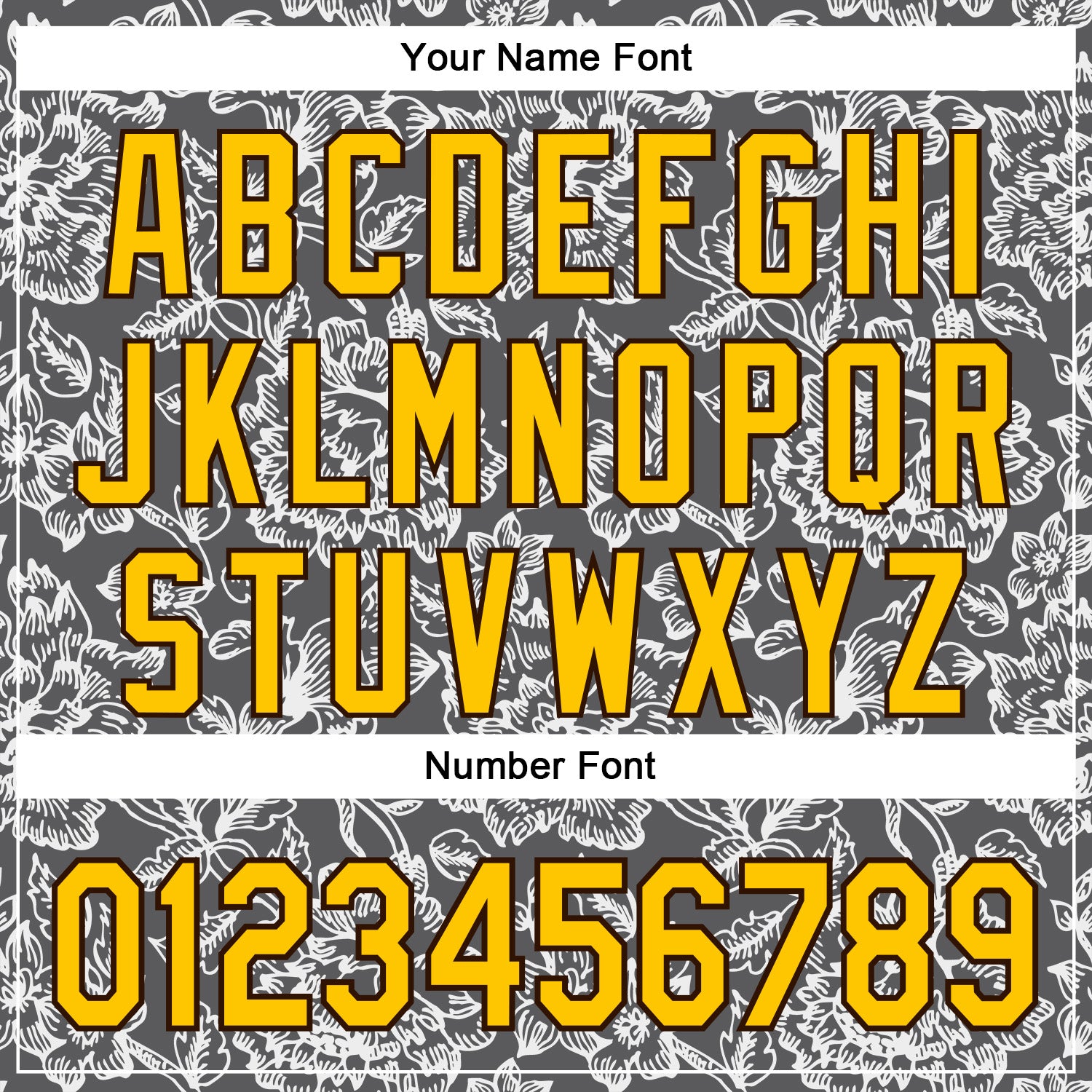 Custom Stitched Steel Gray Yellow-Brown 3D Pattern Design Subtle Floral Sports Pullover Sweatshirt Hoodie