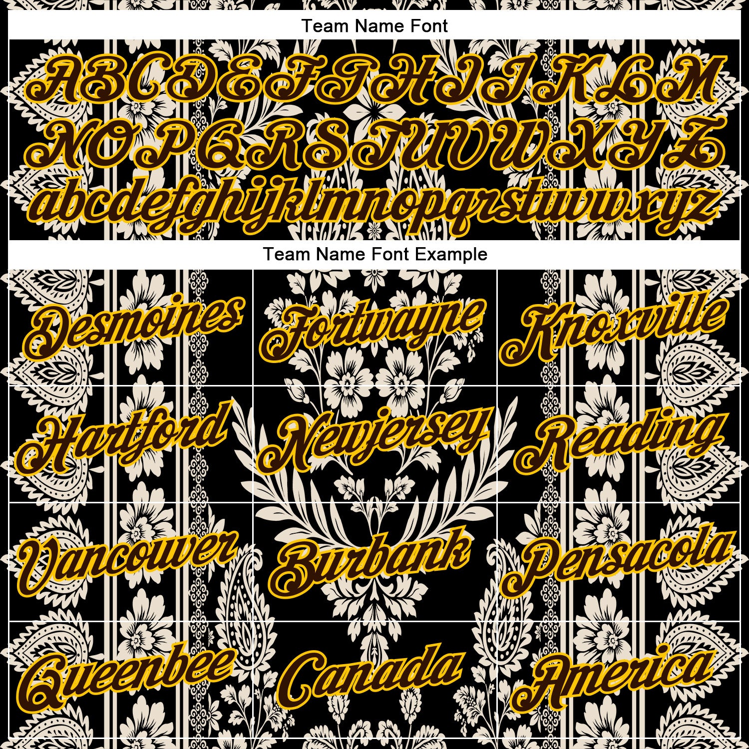 Custom Stitched Black Brown Cream-Yellow 3D Pattern Design Ethnic Paisley Floral Bandana Sports Pullover Sweatshirt Hoodie