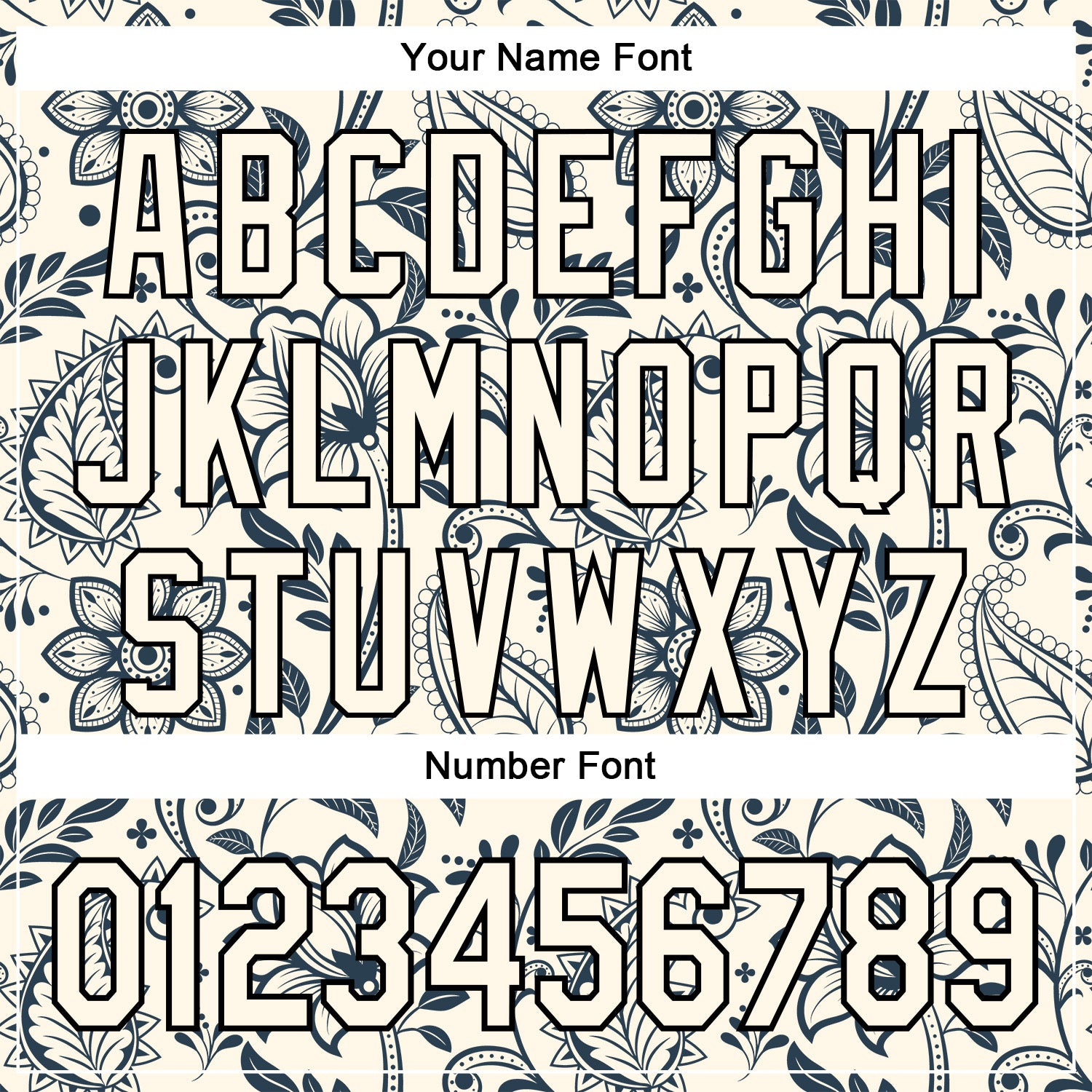 Custom Stitched Cream Black 3D Pattern Design Ethnic Paisley Floral Bandana Sports Pullover Sweatshirt Hoodie