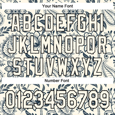 Custom Stitched Cream Black 3D Pattern Design Ethnic Paisley Floral Bandana Sports Pullover Sweatshirt Hoodie