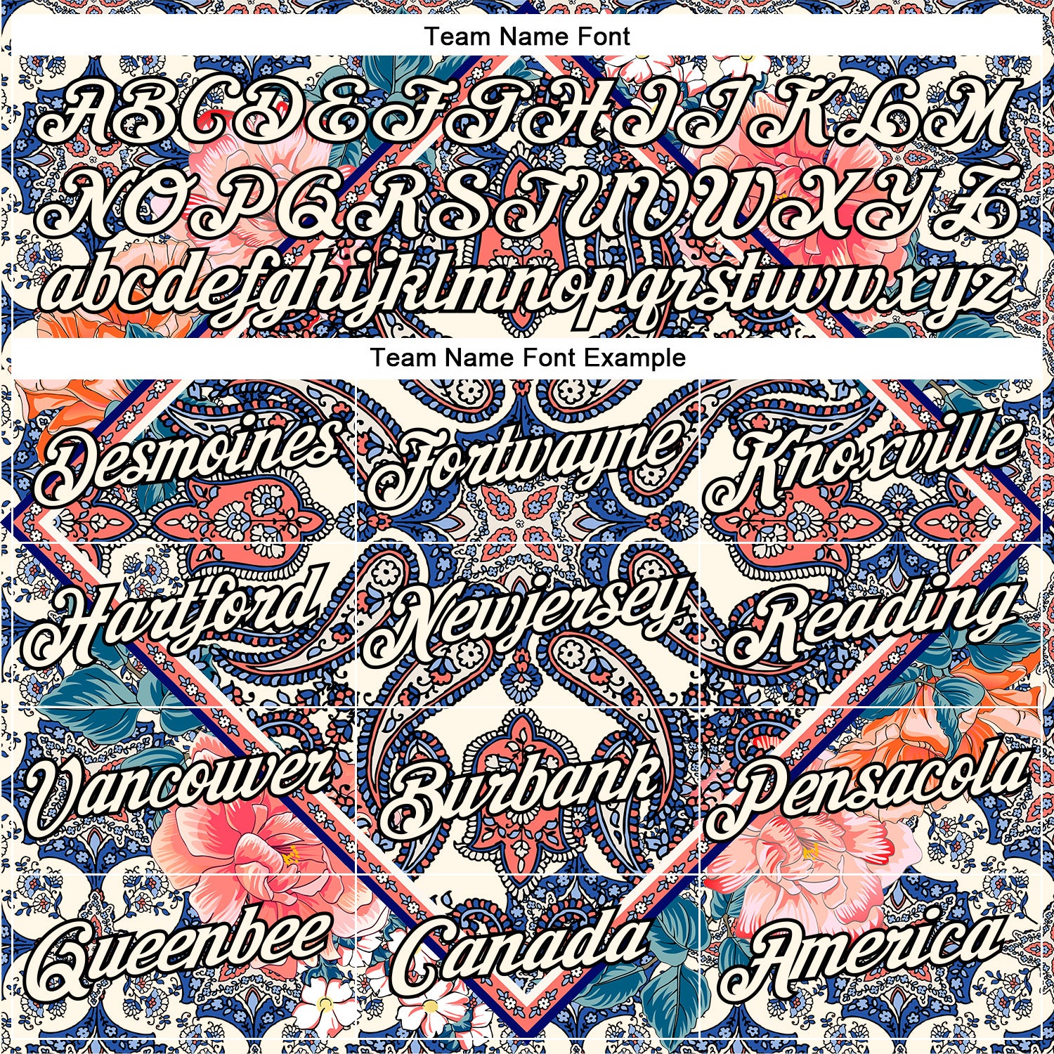 Custom Stitched Cream Black 3D Pattern Design Ethnic Paisley Floral Bandana Sports Pullover Sweatshirt Hoodie