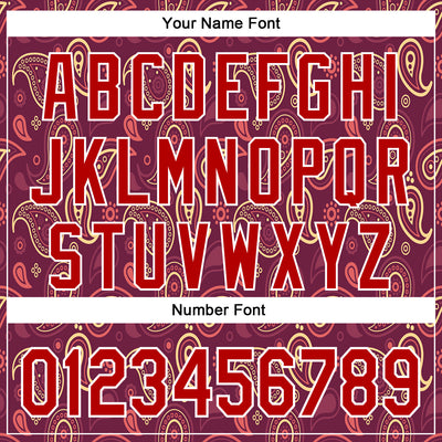 Custom Stitched Crimson Red-White 3D Pattern Design Ethnic Paisley Floral Bandana Sports Pullover Sweatshirt Hoodie