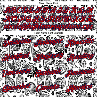 Custom Stitched White Red-Navy 3D Pattern Design Ethnic Paisley Floral Bandana Sports Pullover Sweatshirt Hoodie