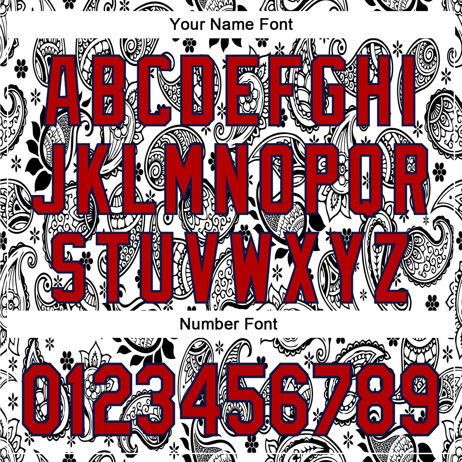 Custom Stitched White Red-Navy 3D Pattern Design Ethnic Paisley Floral Bandana Sports Pullover Sweatshirt Hoodie