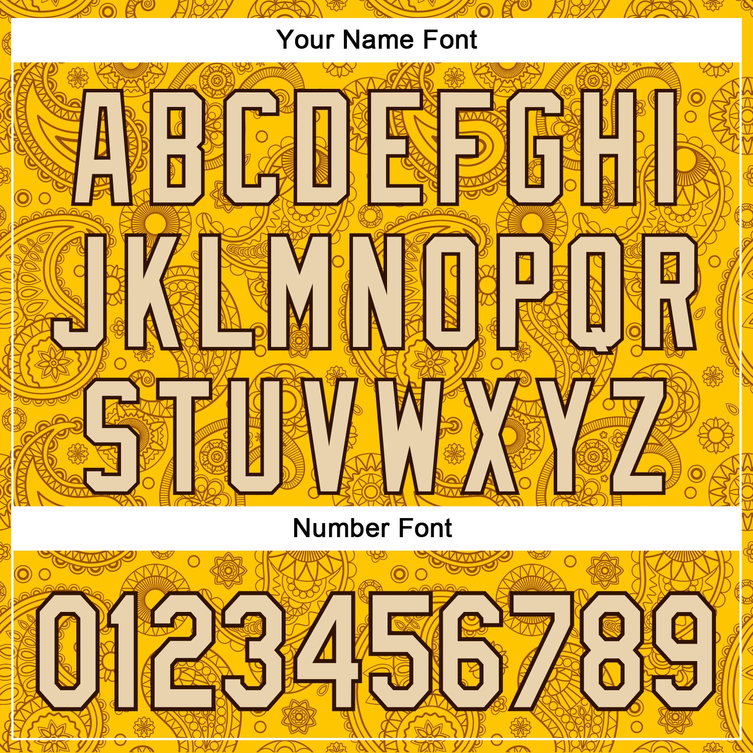 Custom Stitched Yellow City Cream-Brown 3D Pattern Design Ethnic Paisley Floral Bandana Sports Pullover Sweatshirt Hoodie