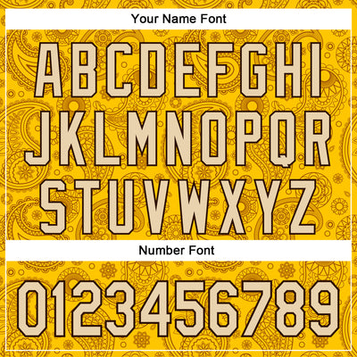 Custom Stitched Yellow City Cream-Brown 3D Pattern Design Ethnic Paisley Floral Bandana Sports Pullover Sweatshirt Hoodie