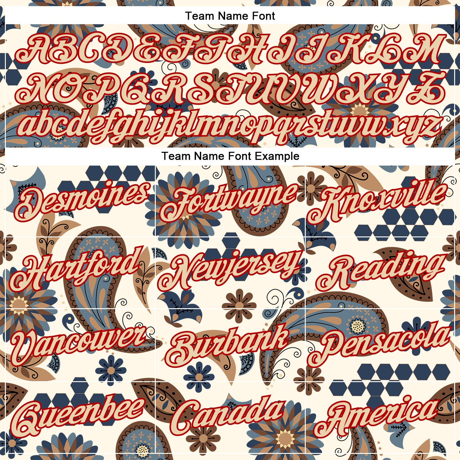 Custom Stitched Cream City Cream-Red 3D Pattern Design Ethnic Paisley Floral Bandana Sports Pullover Sweatshirt Hoodie