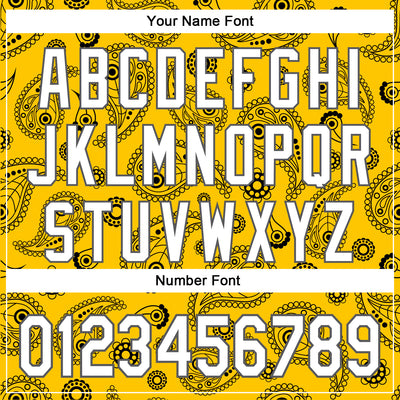 Custom Stitched Yellow White-Steel Gray 3D Pattern Design Ethnic Paisley Floral Bandana Sports Pullover Sweatshirt Hoodie