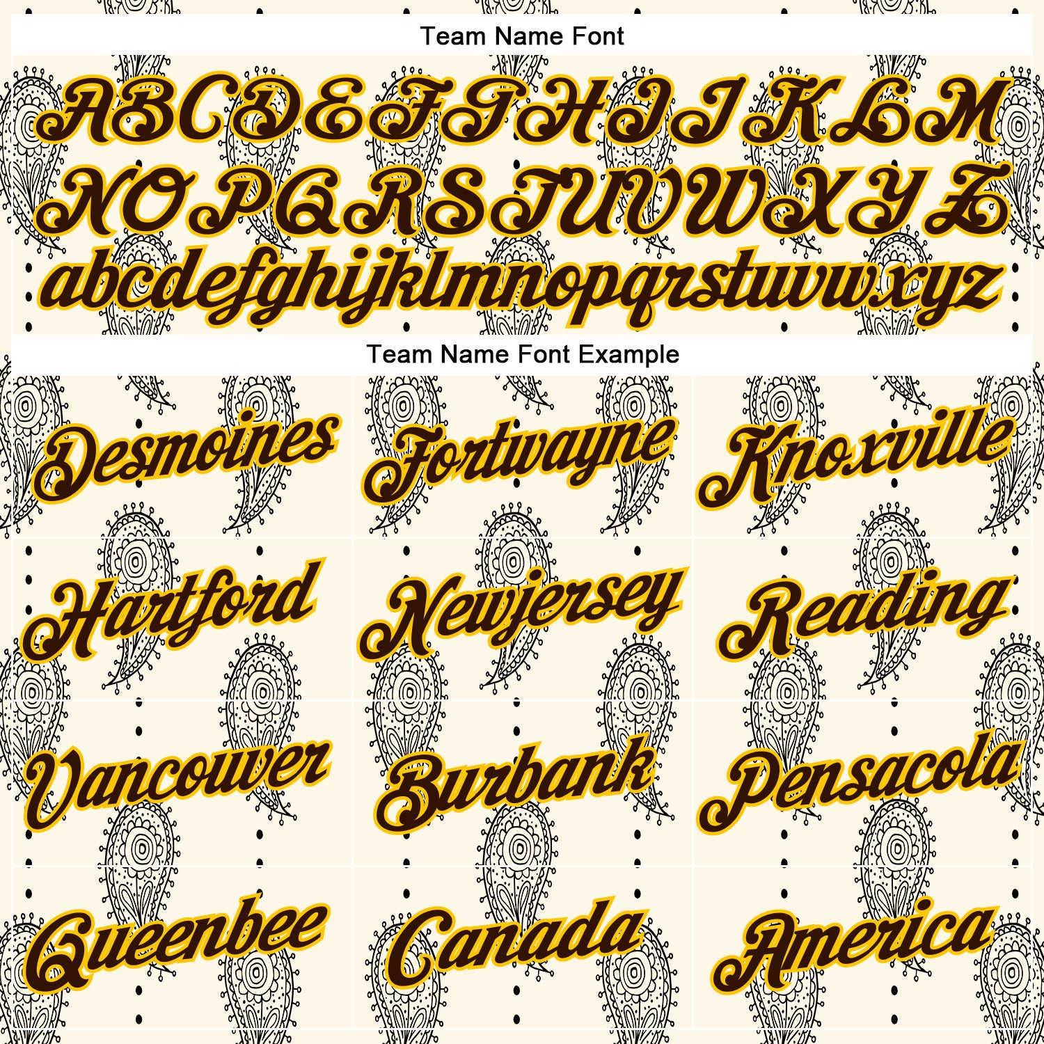 Custom Stitched Cream Brown-Yellow 3D Pattern Design Ethnic Paisley Floral Bandana Sports Pullover Sweatshirt Hoodie