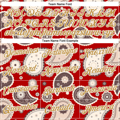 Custom Stitched Red Old Gold-White 3D Pattern Design Ethnic Paisley Floral Bandana Sports Pullover Sweatshirt Hoodie