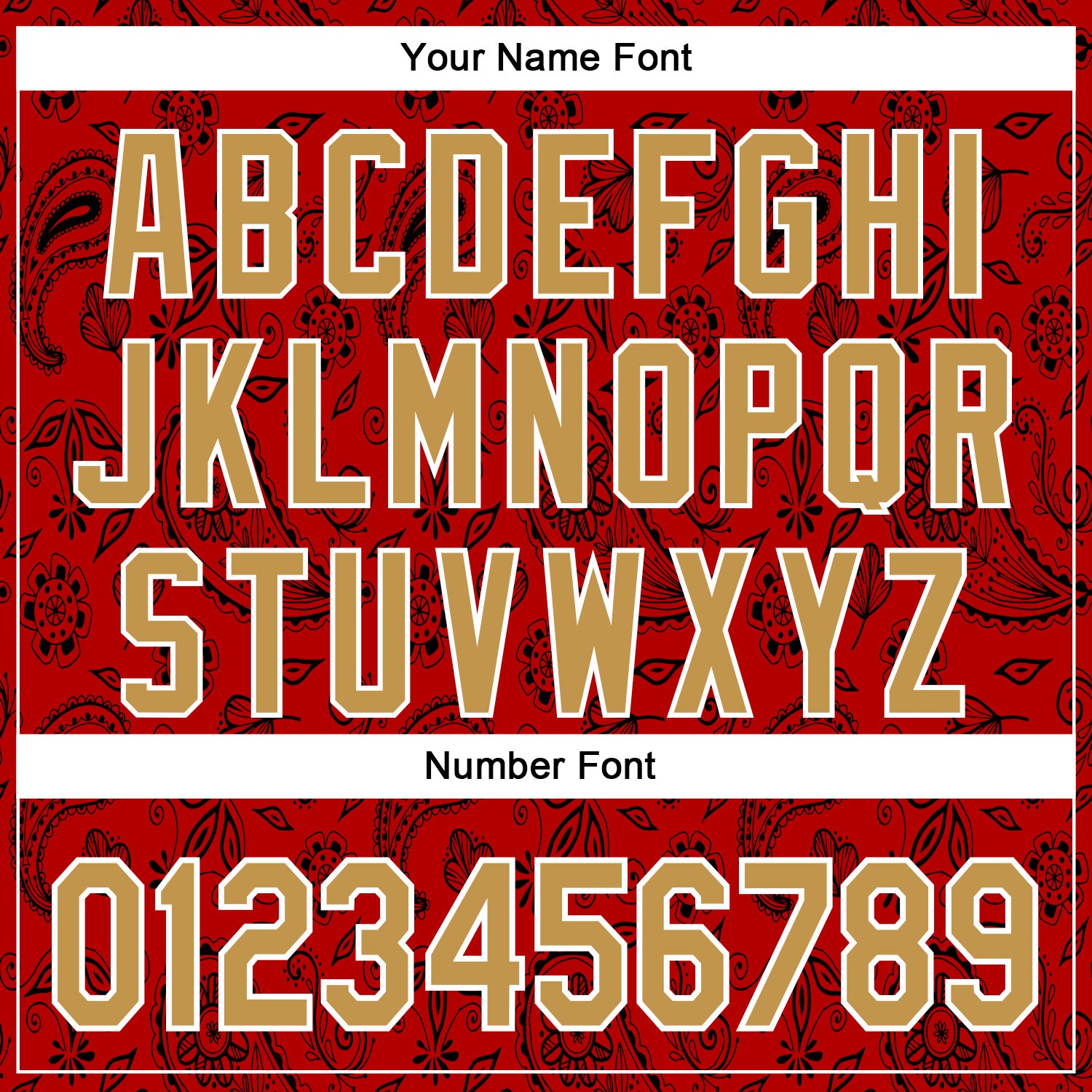 Custom Stitched Red Old Gold-White 3D Pattern Design Ethnic Paisley Floral Bandana Sports Pullover Sweatshirt Hoodie