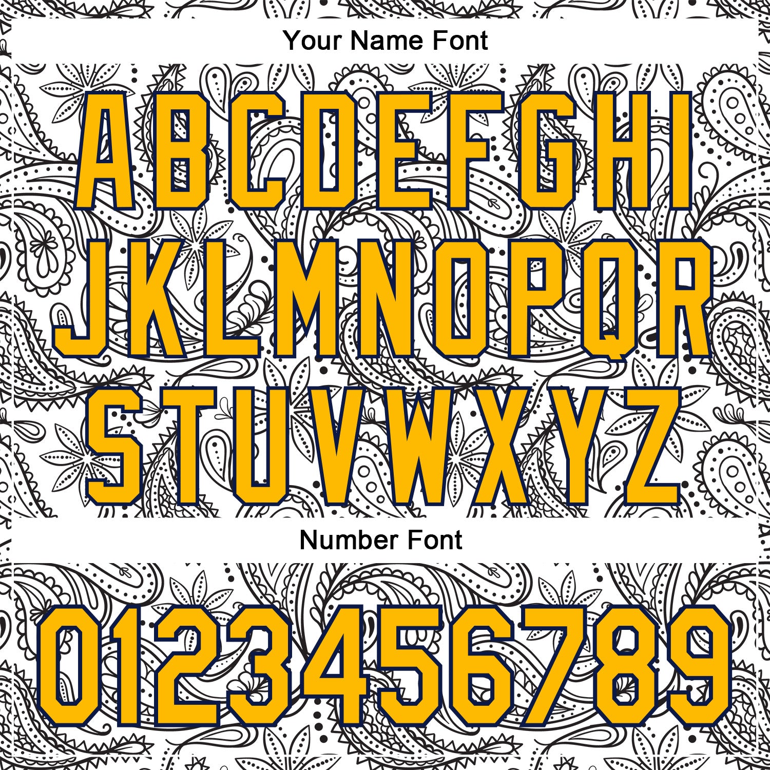 Custom Stitched White Gold-Navy 3D Pattern Design Ethnic Paisley Floral Bandana Sports Pullover Sweatshirt Hoodie