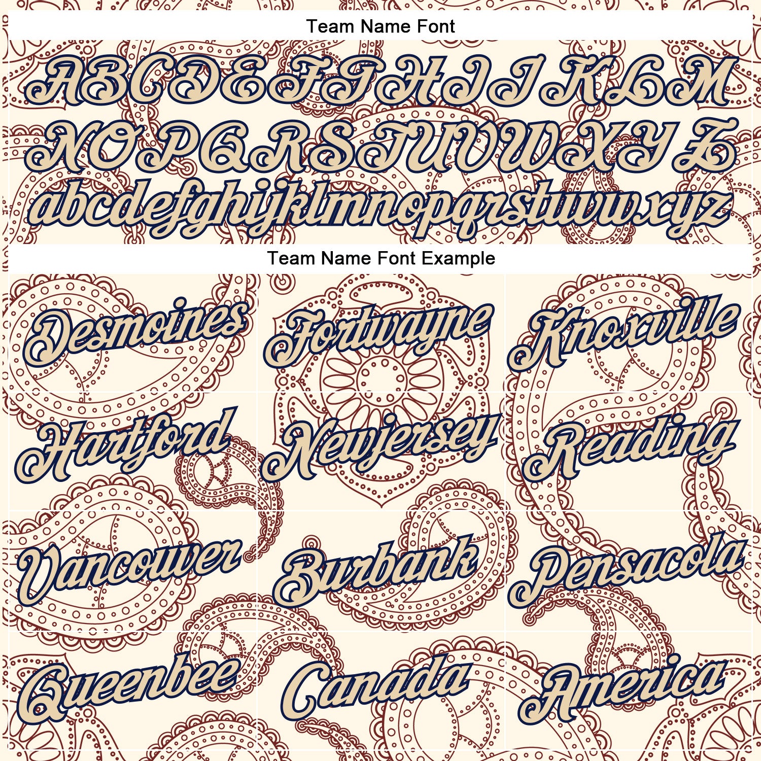 Custom Stitched Cream City Cream-Navy 3D Pattern Design Ethnic Paisley Floral Bandana Sports Pullover Sweatshirt Hoodie