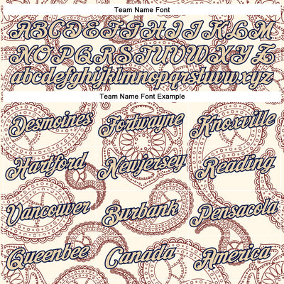 Custom Stitched Cream City Cream-Navy 3D Pattern Design Ethnic Paisley Floral Bandana Sports Pullover Sweatshirt Hoodie