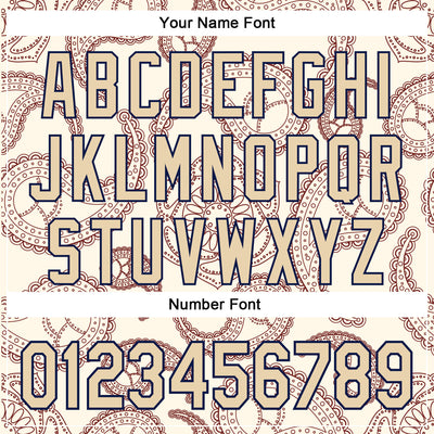 Custom Stitched Cream City Cream-Navy 3D Pattern Design Ethnic Paisley Floral Bandana Sports Pullover Sweatshirt Hoodie