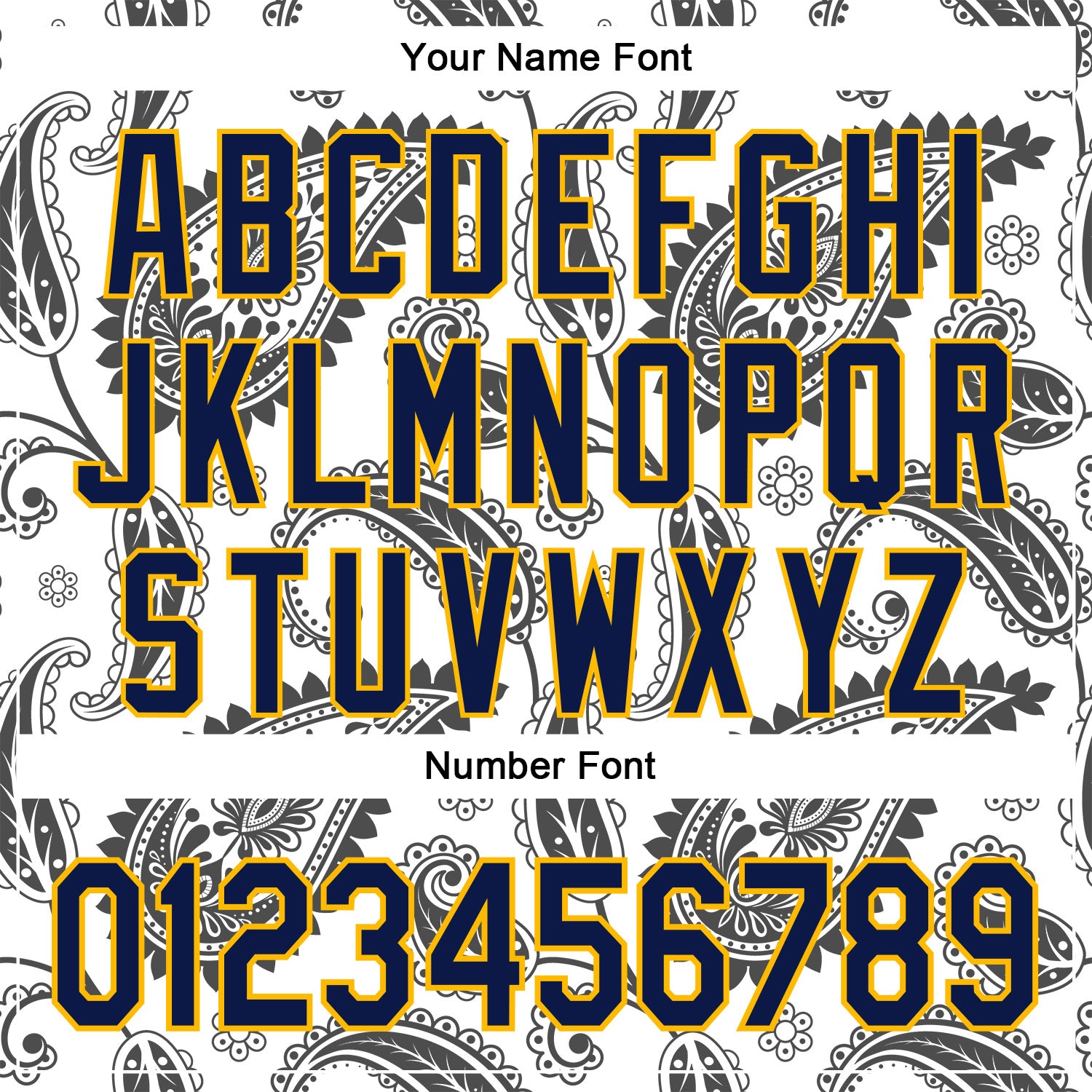 Custom Stitched White Navy-Gold 3D Pattern Design Ethnic Paisley Floral Bandana Sports Pullover Sweatshirt Hoodie