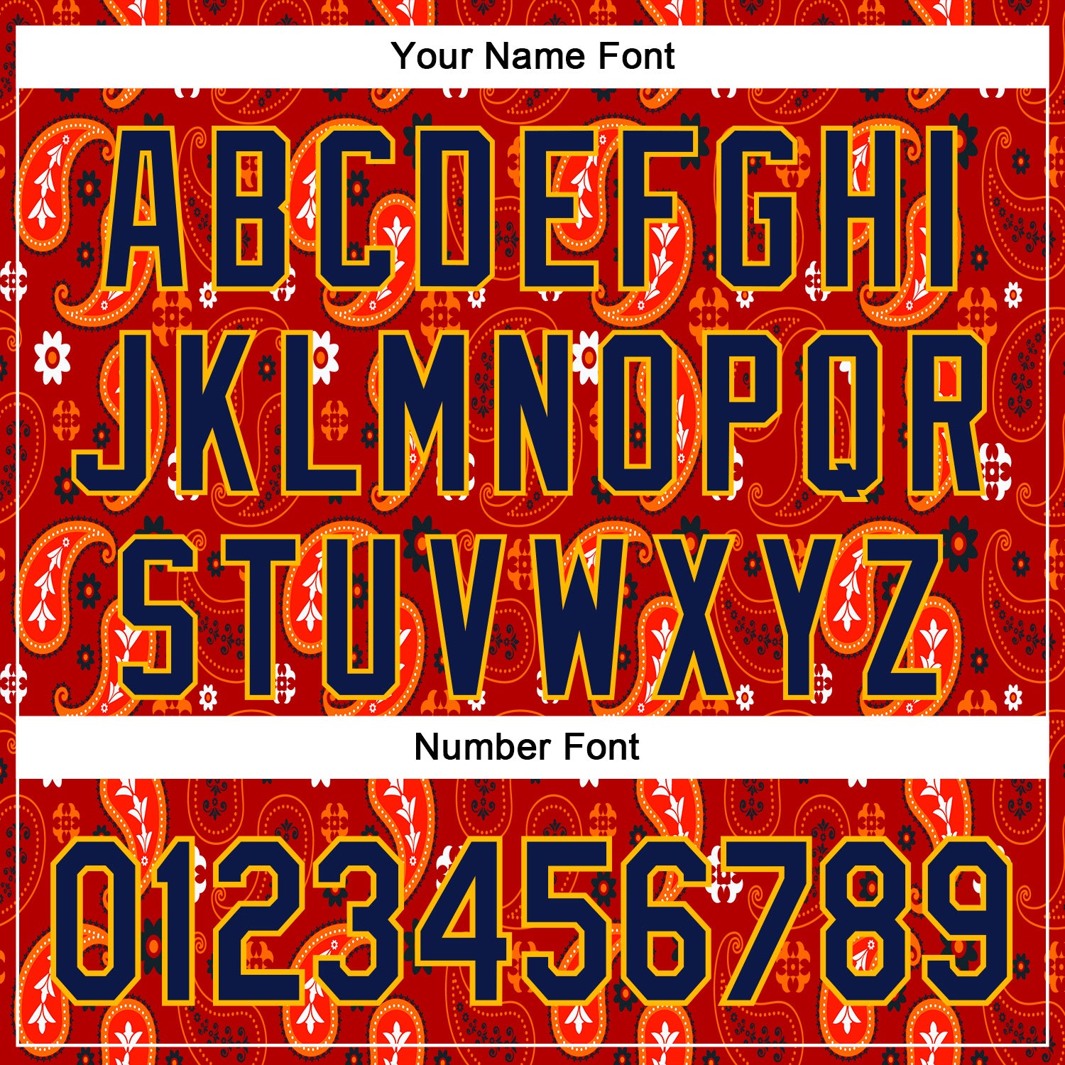 Custom Stitched Red Navy-Gold 3D Pattern Design Ethnic Paisley Floral Bandana Sports Pullover Sweatshirt Hoodie