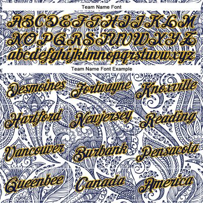 Custom Stitched White Navy-Gold 3D Pattern Design Ethnic Paisley Floral Bandana Sports Pullover Sweatshirt Hoodie