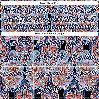 Custom Stitched Black Navy-White 3D Pattern Design Ethnic Paisley Floral Bandana Sports Pullover Sweatshirt Hoodie