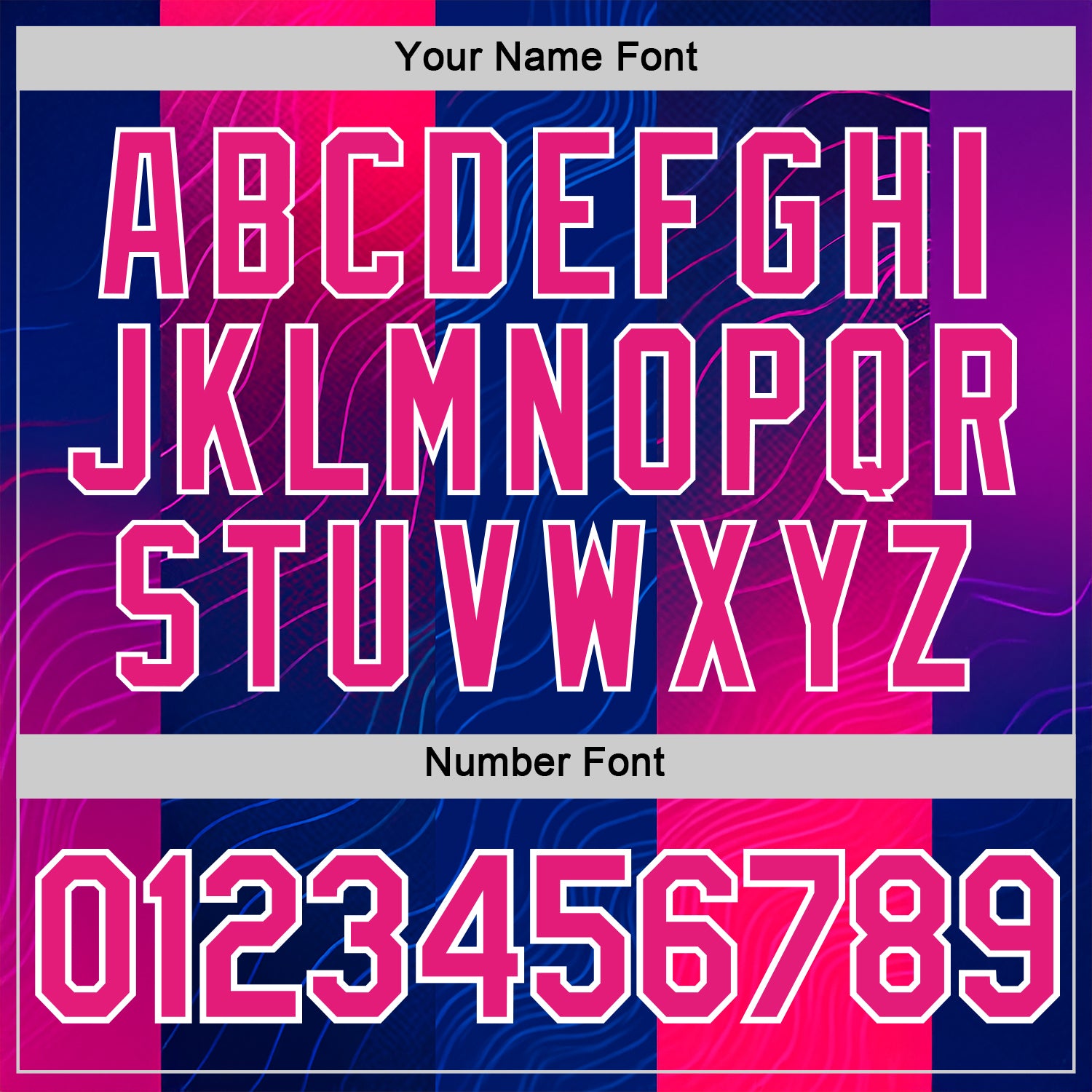 Custom Blue Hot Pink Red-White 3D Pattern Design Neon Stripe Sportswear Performance T-Shirt