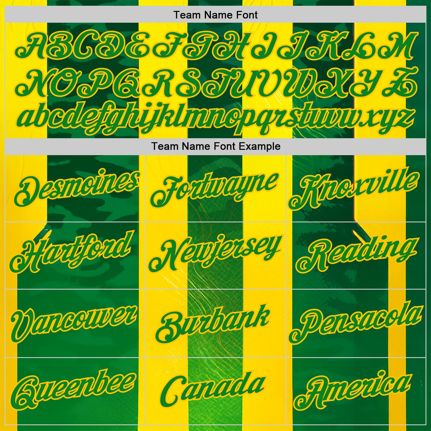Custom Yellow Grass Green-Green 3D Pattern Design Brazil Stripe Sportswear Performance T-Shirt